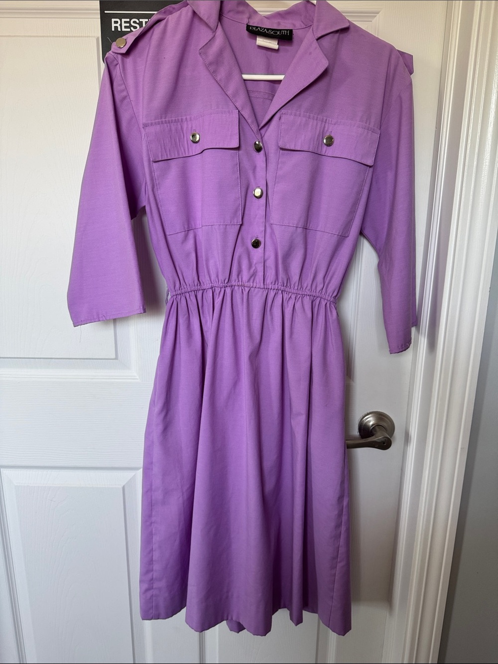 Lavender Utility Midi Dress - vintage plaza south